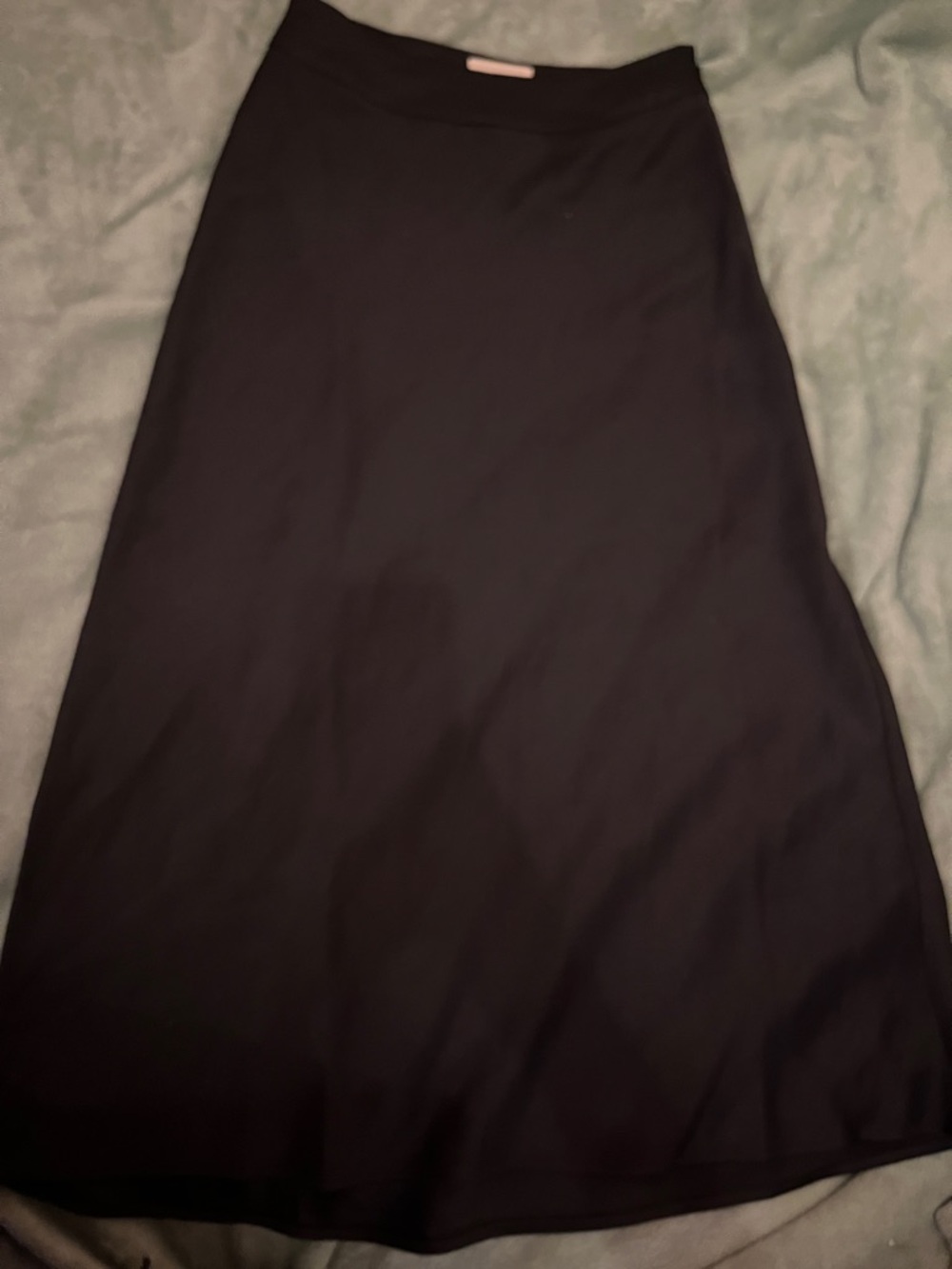 Sezane Sandy Slip Skirt in Black